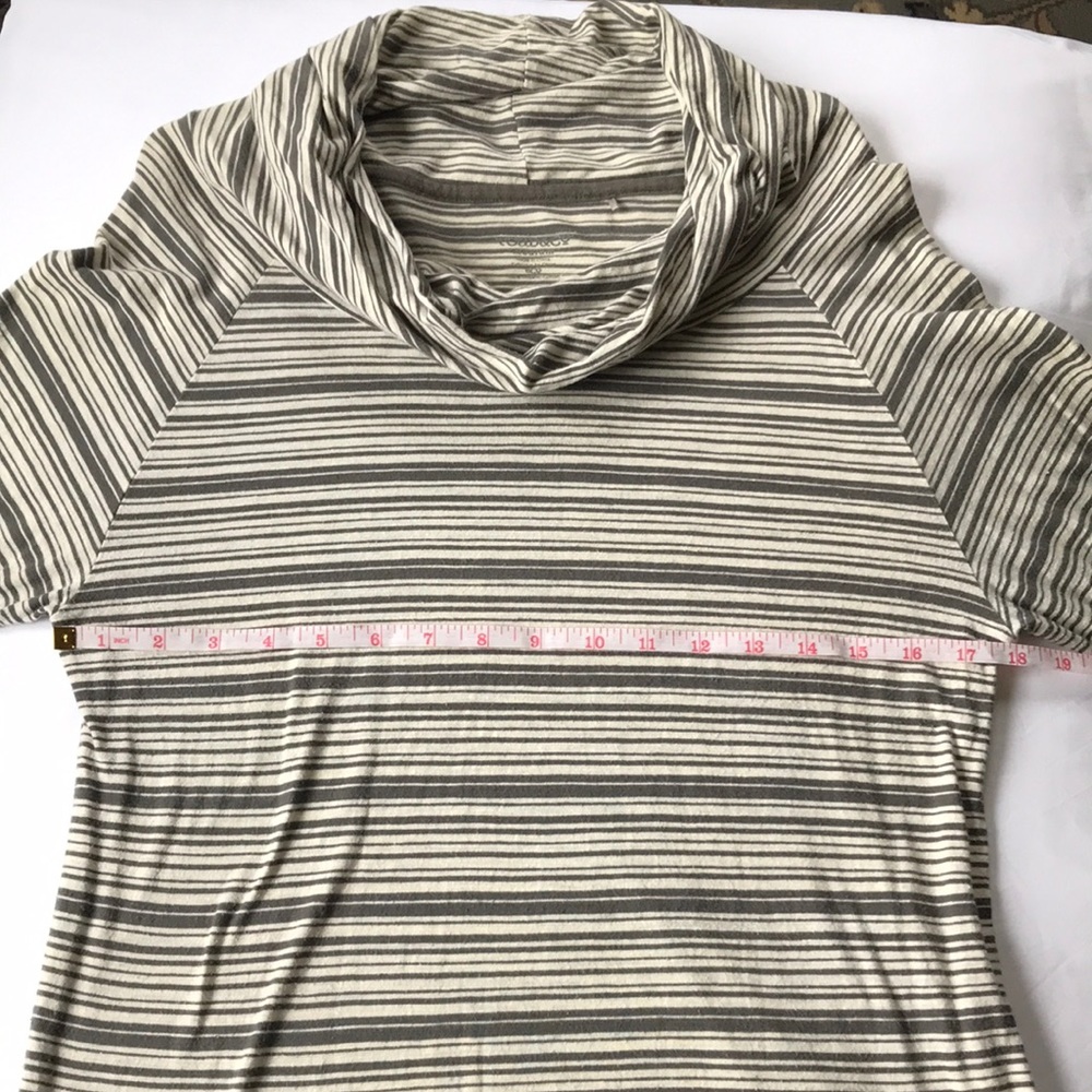 Toad&Co 100% Organic Cotton Cowl Neck Long Sleeve Tunic Tee Womenโs Large - Picture 6 of 11